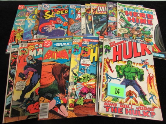 Mixed Lot (20) Dc & Marvel Comics Hulk, Daredevil, Superman & More