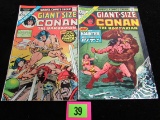 Giant-size Conan #2 & 3 (1974) Marvel Bronze Age