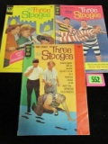 Three Stooges Silver Age Gold Key/ Whitman Lot (3)