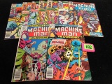 Machine Man Bronze Age Lot (9) Marvel