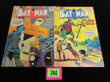 Batman #119 & 143 Late Golden/ Early Silver Age Dc