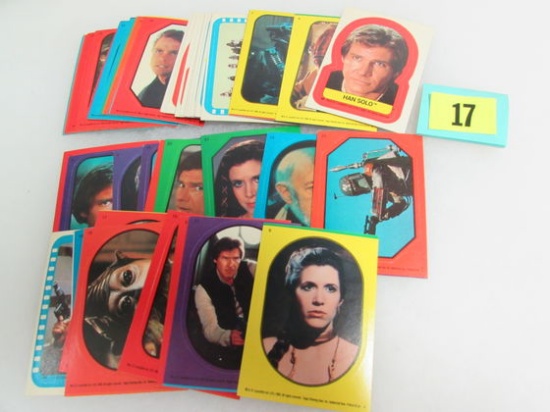 Lot (50) Vintage 1983 Topps Star Wars Return Of Jedi Sticker Insert Cards