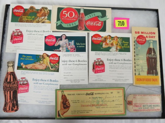 Group of Vintage Coca-Cola Advertising Ephemera