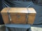 Excellent Antique Wood Trunk w/ Hand Forged Iron Hardware