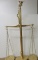 Solid Brass 5ft Figural Bull Balance Scale