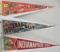 Lot of (3) Vintage 1960s Indy 500 Racing Pennants