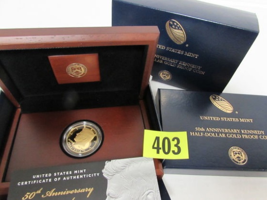 2014 US Mint Kennedy Gold Half Dollar Proof