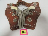 Vintage Leslie-Henry Gene Autry Cap Guns in Holster