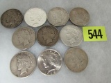 (10) Silver Peace Dollars