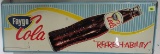 Rare 1950s Faygo Cola Embossed Metal Graphic Sign