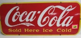 Antique Coca Cola (1941 Dated) Porcelain Sign 12 x 29