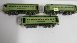 Rare Lionel Standard Gauge Prewar #424, 425, 426 Stephen Girard/ Liberty Bell Passenger Set