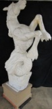 Outstanding Antique 7 Ft. Carved Wood Sea Horse Ship's Figurehead