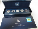 2011 US Mint 25th Anniversary American Silver Eagle 5 Coin Set