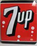 Antique 7-Up Soda Porcelain Sign 30.5 x 36