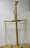 Solid Brass 5ft Figural Bull Balance Scale