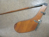 Antique Wood and Brass Sailboat Rudder