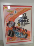 Vintage 1960s Bear Tires / Indy 500 Advertising Poster, Framed