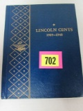 Lincoln Wheat Cent Album 1909-1940 (Near Complete 84 Different)