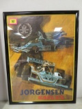 Vintage 1975 Indy 500 Jorgensen Eagle Framed Sign