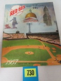 1957 Boston Red Sox Yearbook Signed by Mickey Vernon