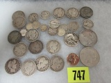 $12.00 Face Value All US 90% Silver Coins Dollars, Halves, Dimes, Quarters.