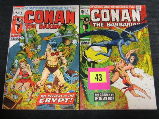 Conan The Barbarian #8 & 9 (1971) Barry Windsor Smith