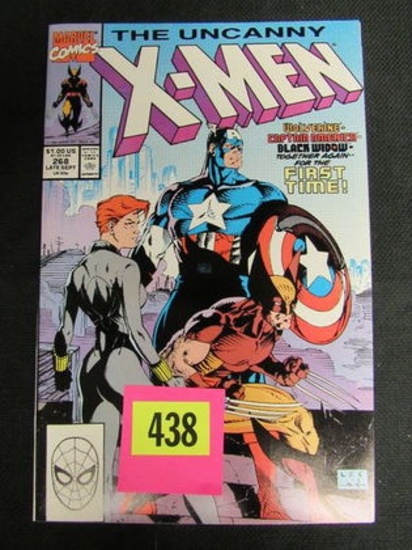 Uncanny X-men #268 (1990) Classic Jim Lee Captain America Cover