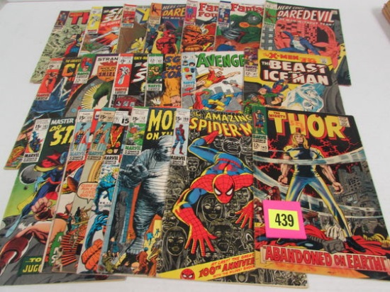 Lot (20) Silver Age Marvel Thor, X-men, Spiderman, Avengers+