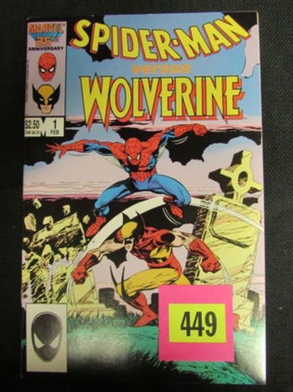 Spiderman Vs. Wolverine #1 (1986) 1st Appearance Charlemagne