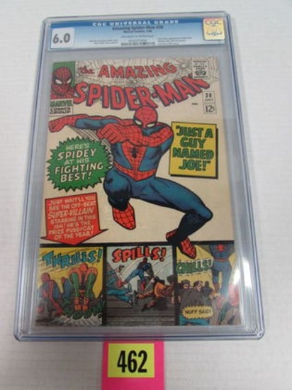 Amazing Spiderman #38 (1966) Silver Age 2nd Cameo Mary Jane Cgc 6.0