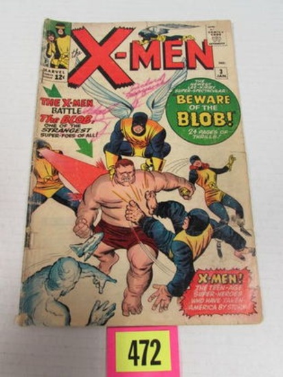 X-men #3 (1963) Key 1st Appearance Blob