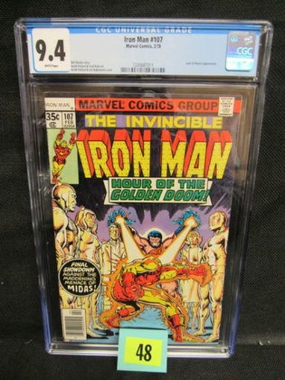 Iron Man #107 (1978) Bronze Age Marvel Cgc 9.4