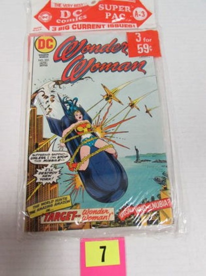 1973 Dc Super Pac #a-3 (3-pack) Wonder Woman #205, Brave & Bold, Phantom Stranger