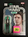 Star Wars #2 (2015) Rare Han Solo Action Figure Variant Cover