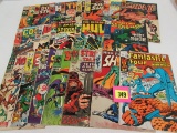 Lot (20) Silver Age Marvel Thor, X-men, Spiderman, Hulk+