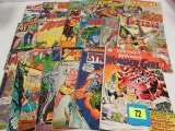 Lot (20) Silver Age Dc Hawkman, Flash, Superman, Jla+