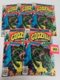 Dealer Lot (5) Godzilla #6 (1977) Bronze Age Marvel