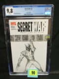 Secret War #2 (2005) 2nd Printing/ Sketch Cover Key 1st Quake Cgc 9.8