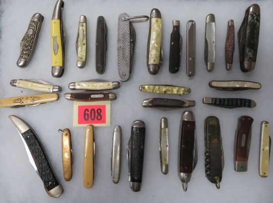 Estate Found Case Lot of Antique and Vintage Pocket Knives