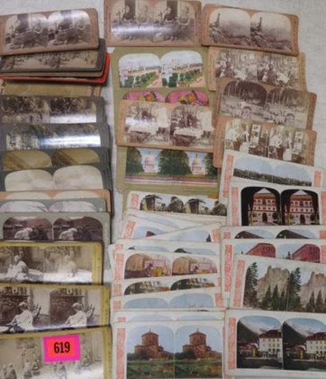 Collection of Antique Stereoview Cards