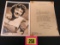 Kathryn Grayson Signed Photo/note