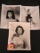 Elizabeth Taylor Lot Of (3) 8 X 10 Photos