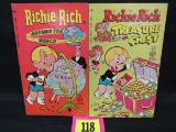 Richie Rich Lot Of (2) Vintage Paperbacks