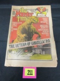 Monster Times #35/1974/godzilla Cover