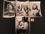 Judy Garland Lot Of (4) 8 X 10 Photos