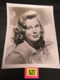 June Allyson Signed Vintage 8 X 10 Photo