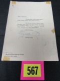 Myrna Loy Vintage Signed Fan Photo