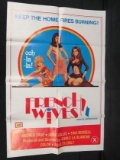 French Wives (adult) 1970's Movie Poster