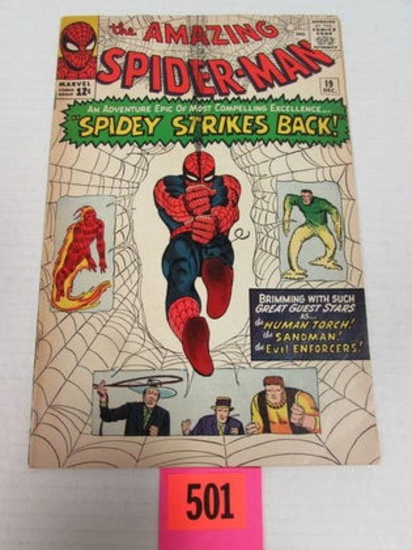 Amazing Spiderman #19 (1964) Sandman/ Human Torch Cover